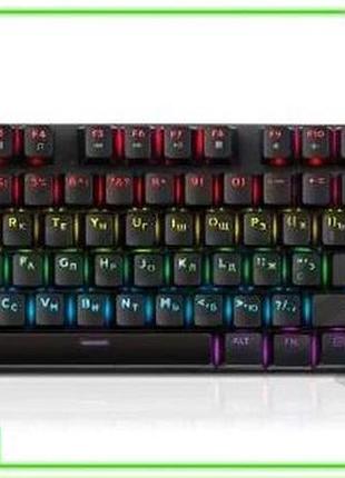 Ve клавиатура механическая real-el usb new version rgb подсветка для геймеров и профессионалов с 87 кл n6w_ver