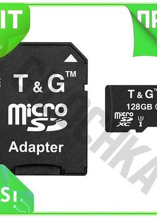 Ve карта памяти microsdxc 128гб new version tg class 10 uhs-i u3 для смартфона фотоаппарата с адаптеро n6w_ver