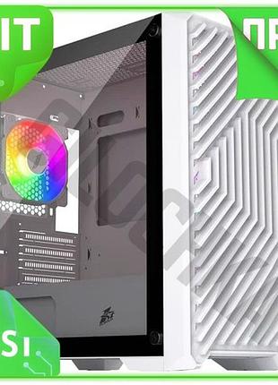 Ve корпус 1stplayer mini tower new version micro atx white с argb подставкой для пк игровой блок с зак n6w_ver