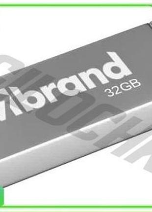 Ve флеш накопитель usb 32гб new version wibrand ударопрочный серебристый моноблок для хранения данных n6w_ver