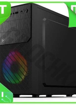 Ve корпус 2e basis black new version mini tower для micro atx mini itx с rgb вентилятором usb 3.0 комп n6w_ver