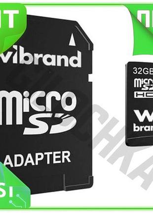 Ve карта памяти microsdhc 32гб new version wibrand class 10 uhs-i u1 для смартфона планшета фотоаппара n6w_ver