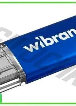 Ve флеш накопитель usb 64гб new version wibrand cougar синий ударопрочный моноблок для хранения данных n6w_ver