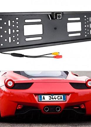 Рамка для номера с камерой car cam jx 9488a