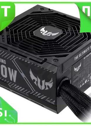 Ve блок питания 750 вт new version asus tuf gaming черный 80 plus bronze для пк геймерский блок питани n6w_ver