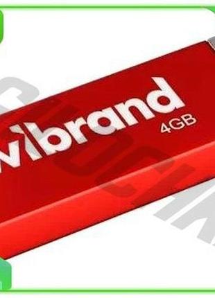 Ve флеш накопитель usb 4гб new version wibrand красный металлический накопитель для хранения данных us n6w_ver