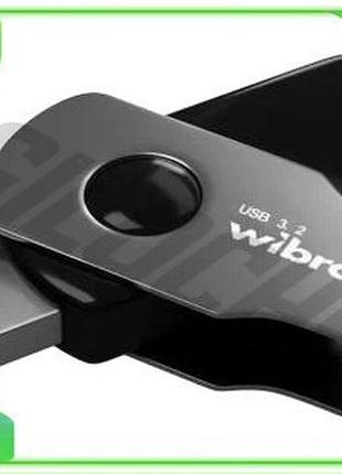 Ve флеш накопитель usb 128гб new version wibrand черный поворотный для хранения данных и резервного ко n6w_ver