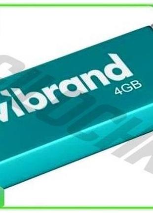 Ve флеш накопитель usb 4гб new version wibrand ударопрочный голубой моноблок для хранения данных памят n6w_ver