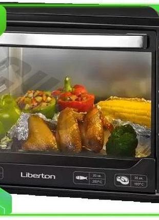Ve электродуховка liberton 2000w 48л new version конвекционная печи для дома с таймером термоперчатка n6w_ver