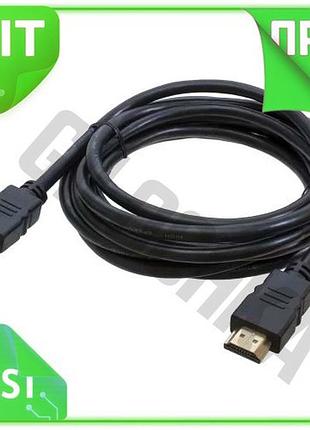 Ve кабель hdmi 3 м new version patron v2.0 чорний для телевізора монітора підключення відео ігрової ко n6w_ver