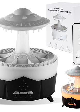 Ультразвуковой увлажнитель воздуха 350 мл, гриб raindrop humidifier, черный