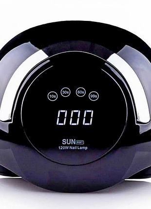 Лампа для маникюра sun bq-5t 120вт uv+led, черная