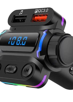 Автомобільний fm модулятор з дисплеєм, bluetooth, aerbes ab-cz04