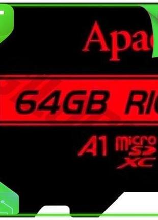 Ve карта памяти microsdxc 64гб new version apacer class 10 uhs-i u1 v10 a1 для смартфонов и планшетов n6w_ver