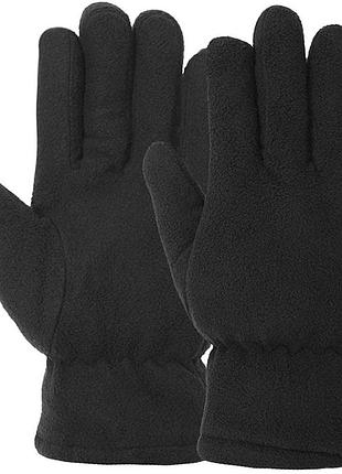 Тактичні рукавички флісові всу, чорні