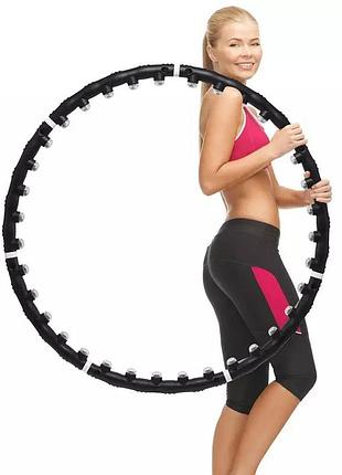 Массажный спортивный обруч hula hoop professional, хула хуп