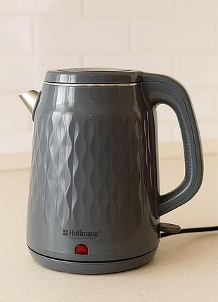 Электрочайник от сети 2.5l,1800w, hm-2542, серый