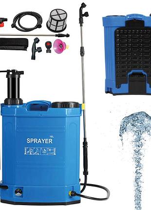 Акумуляторний обприскувач 2в1 + насадки, 16л, sprayer