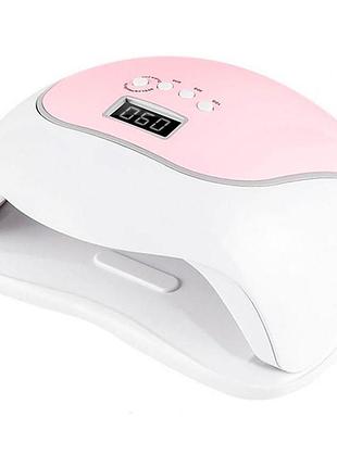 Лампа для маникюра 120w sun bq-v5, macaroon pink