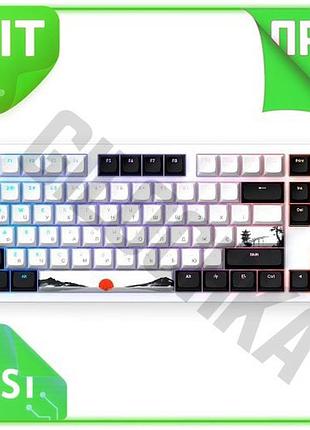 Ve клавиатура механическая dark project new version 87 usb игровая с rgb подсветкой white black 87 кно n6w_ver