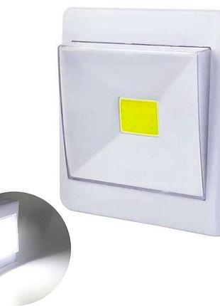 Переносний led світильник 3w з магнітом та липучкою cob light switch