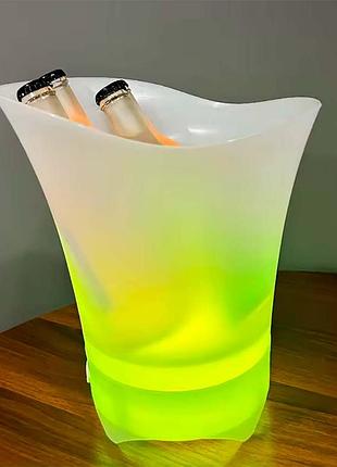 Відро для льоду, що світиться, з bluetooth та підсвічуванням bucket light 20