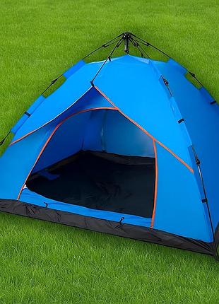 Автоматическая палатка 3-х местная + чехол, 210x150x115, g-tent, синий