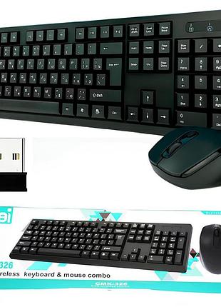 Клавиатура + мышка беспроводная (bluetooth) классическая, cmk-326