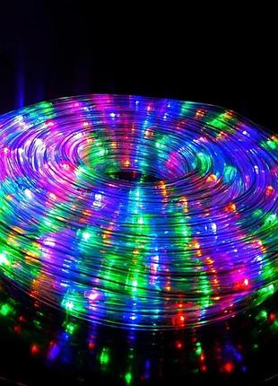 Гірлянда дюралайт від мережі, 10м, rope-light g-38, різнокольорова