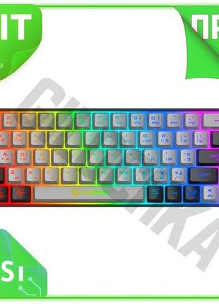 Ve беспроводная клавиатура gamepro grey new version мембранная rgb подсветка для геймеров компактна 68 n6w_ver