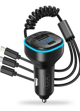 Fm модулятор bluetooth, mp3, 3хusb, xo bcc07 3