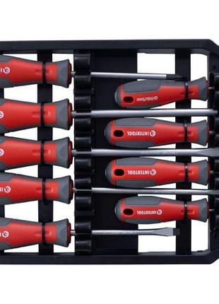 Набір викруток intertool pro (9 шт.) (vt-3349) 3