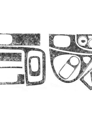 Накладка на торпеду титан для opel vivaro 2001-2015 самоклейка пластик для защиты панели авто dm-11