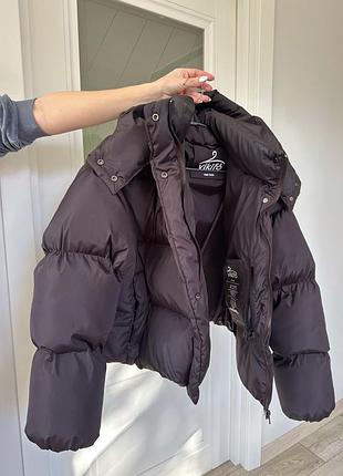 Шоколадний зимовий пуффер