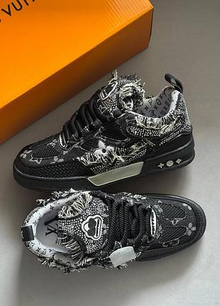 Кроссовки lv skate sneakers grey
