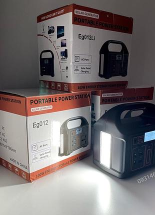 Портативная зарядная станция eg012li большой power bank павер банк 100w 6
