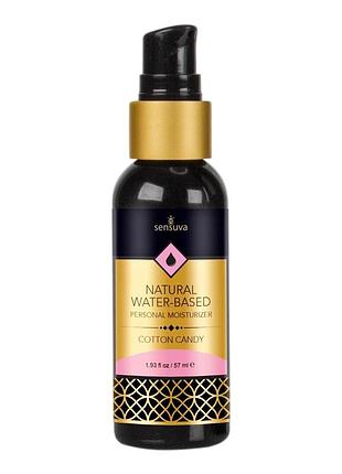 Смазка на водной основе sensuva natural water-based cotton candy (57 мл) без глицерина и парабенов sexual toys