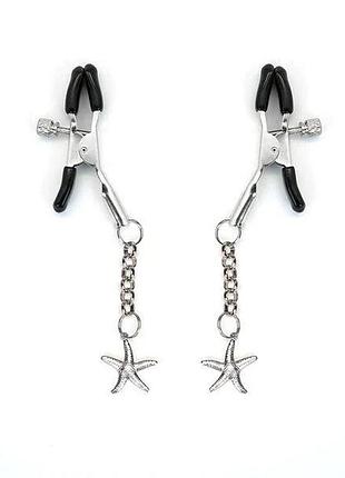 Зажимы для сосков liebe seele starfish nipple clamps silver sexual toys