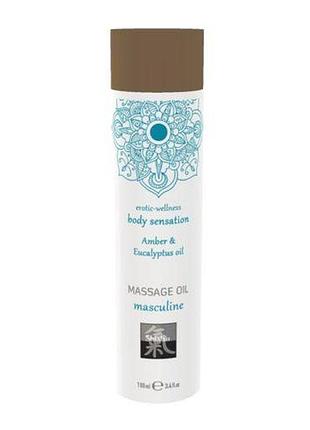 Масажне маслоshiatsu massage oil amber & eucalyptus oil 100ml sexual toys