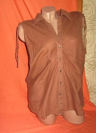 Блуза майка шоколадного