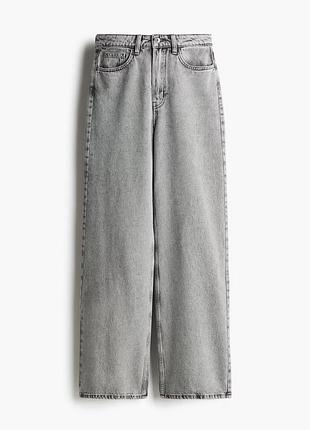 Сірі джинси wide leg h&m артикул 1222670