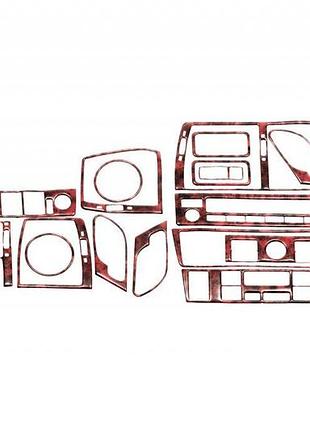 Тюнінг торпеди темне дерево bmw x5 e-53 1999-2006 самоклеюча накладка для панелі інтер'єру авто ve-33