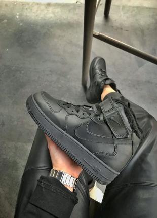 Nike air force classic hight black fur🆕 шикарные кроссовки найк 🆕 купить наложенный платёж