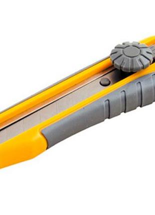 Ніж mastertool 18 мм гвинтовий прогумований + 2 леза 17-0112 (17-0112)