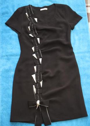 Платье миди по фигуре плотный шифон размер m-l/46-48