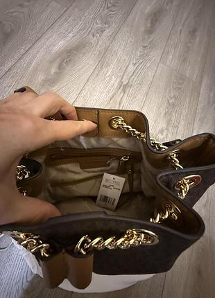 Сумка кожаная michael kors alanis medium 7