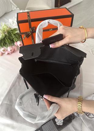 Hermes birkin black silver 25 4