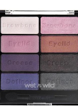 Восьмицветная палетка тіней wet n wild coloricon eye shadow palette e736 petal pusher