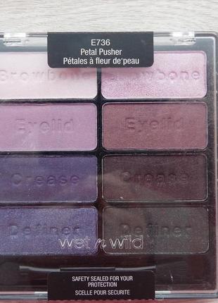 Восьмицветная палетка теней wet n wild coloricon eye shadow palette e736 petal pusher2 фото