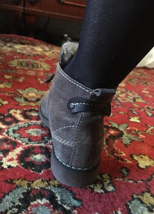 Новые зимние женские-девичьи замшевые ботинки на нат. меху р. 362 фото